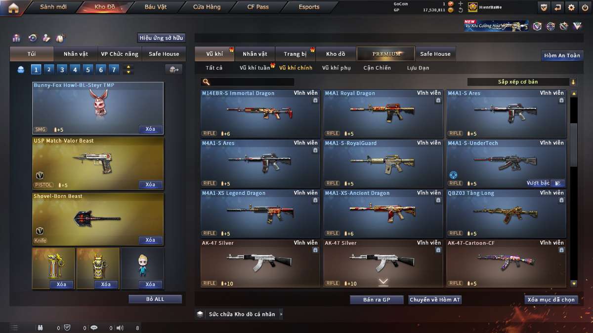 shop acc cf uy tin gia re